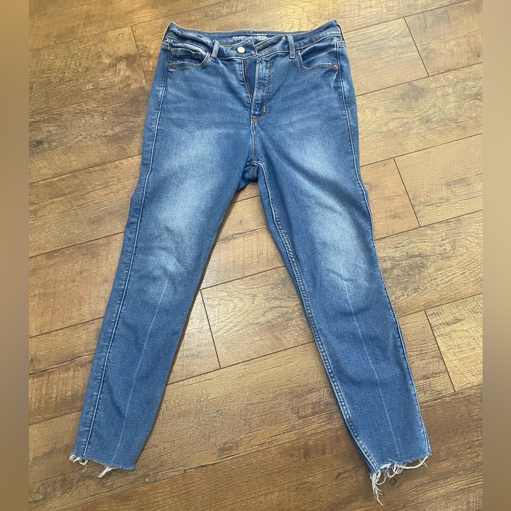 Old Navy Women's Rockstar Super Skinny Blue Jeans